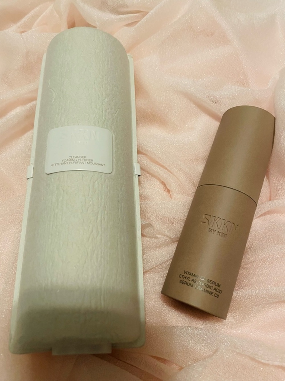 Skkn by Kim Cleanser and Vitamin C8 Serum